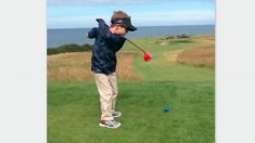６歳の天才片腕ゴルファー